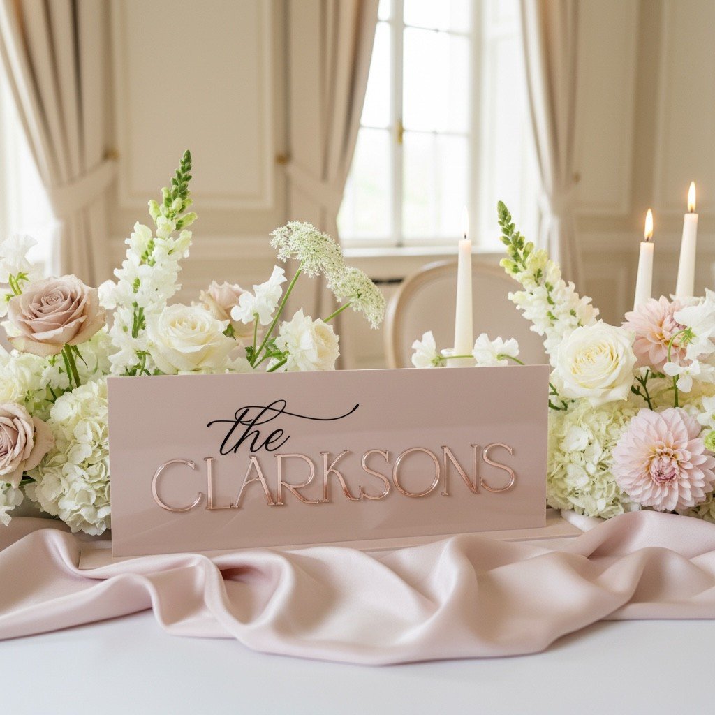 Rectangle Top Table Sign