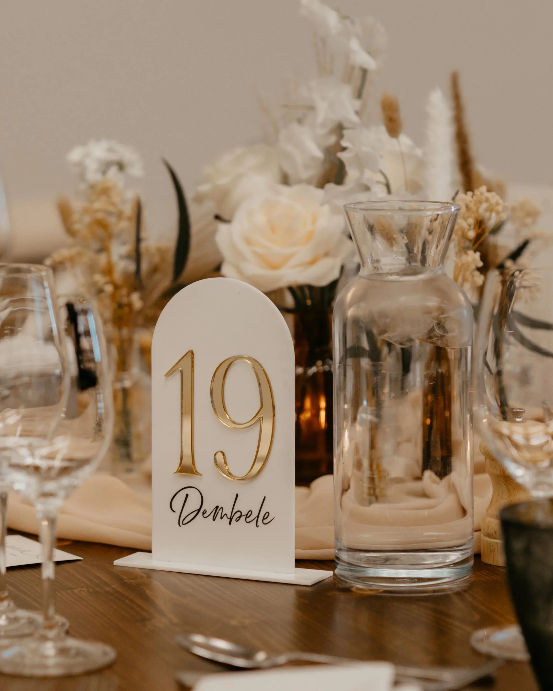 'PERSONALISED' Mini Table Numbers