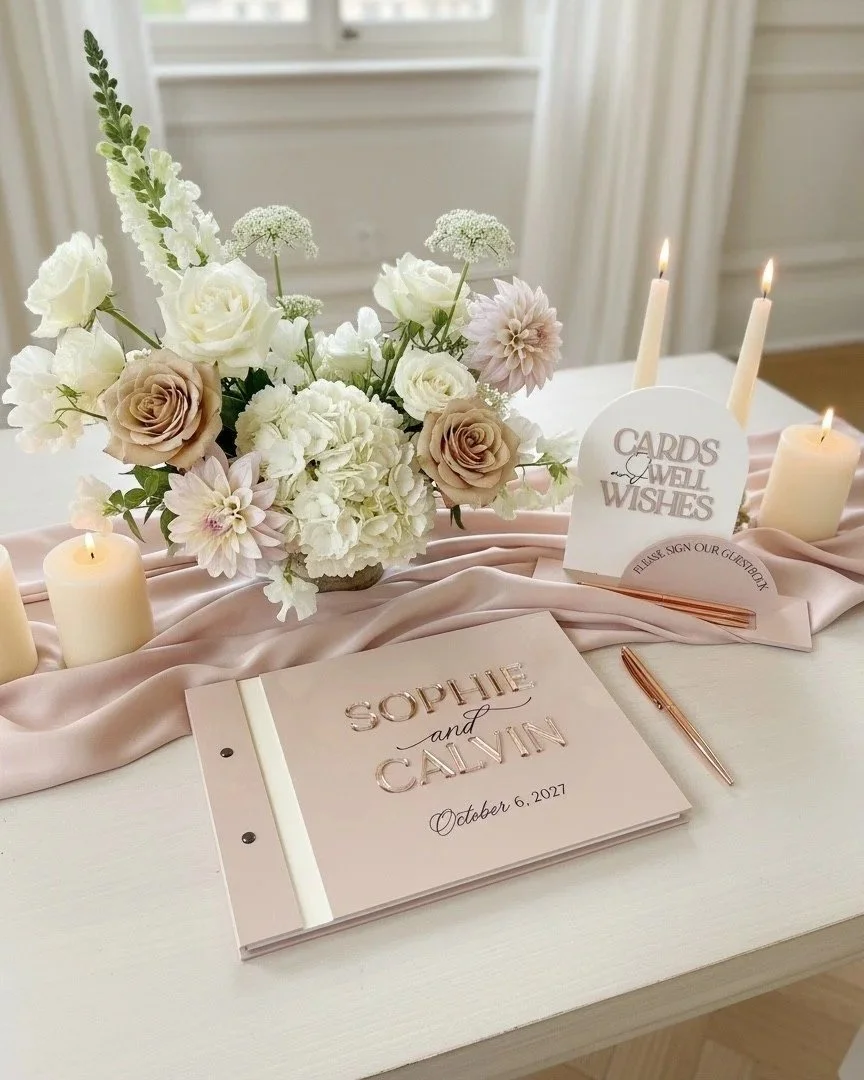 'Duo' Guestbook Set with PENS