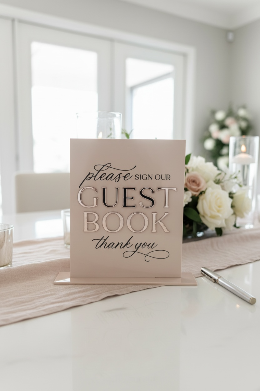 A5 Guestbook Sign