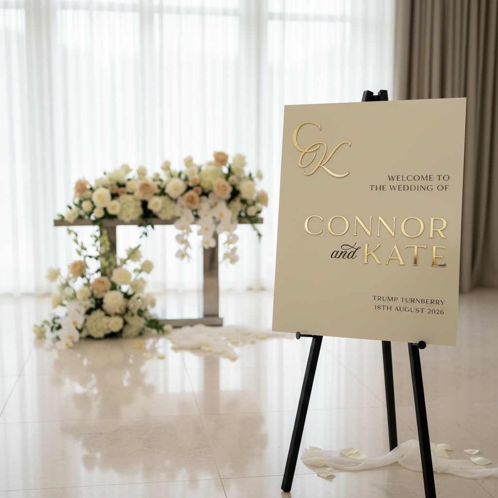 ACRYLIC WELCOME SIGN