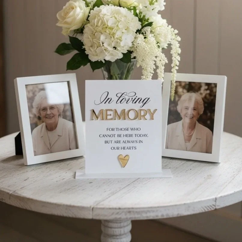 'In Loving Memory' Sign