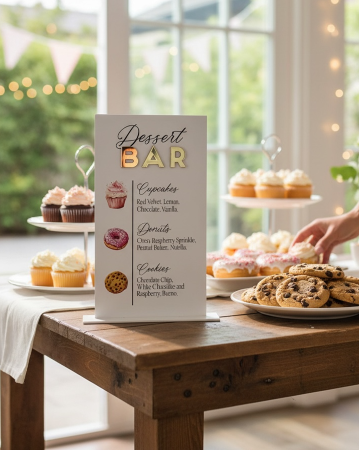 New* 'Dessert Bar' Sign