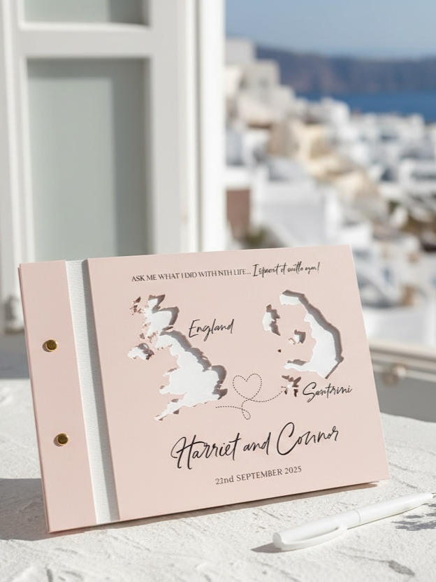 'Destination' Acrylic Guestbook
