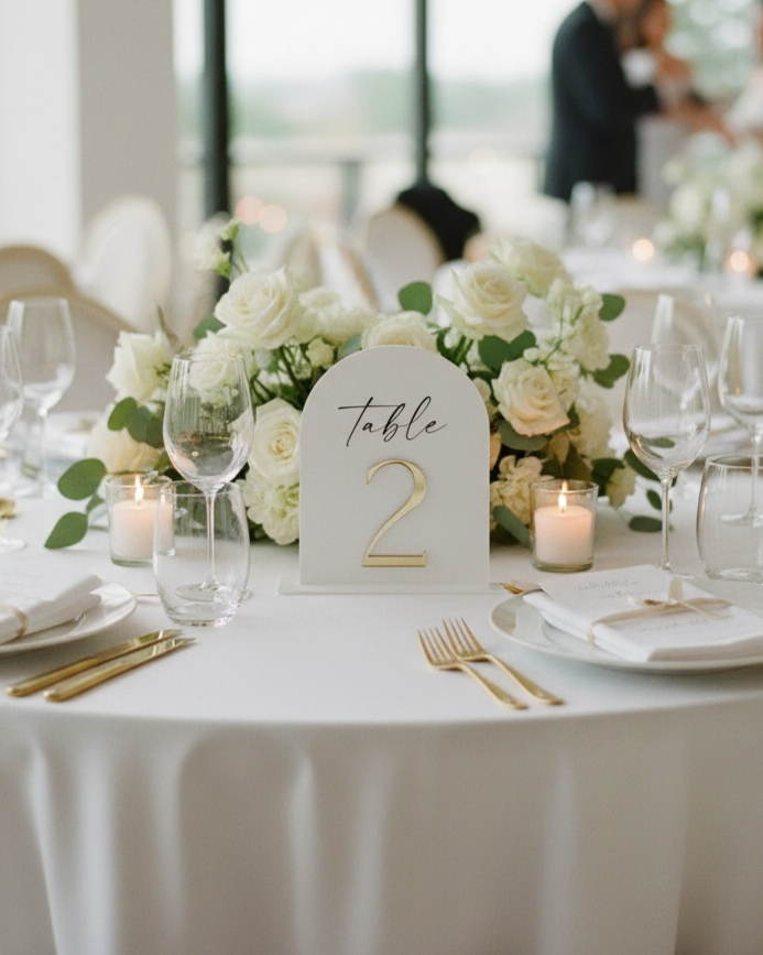 Acrylic Table Numbers