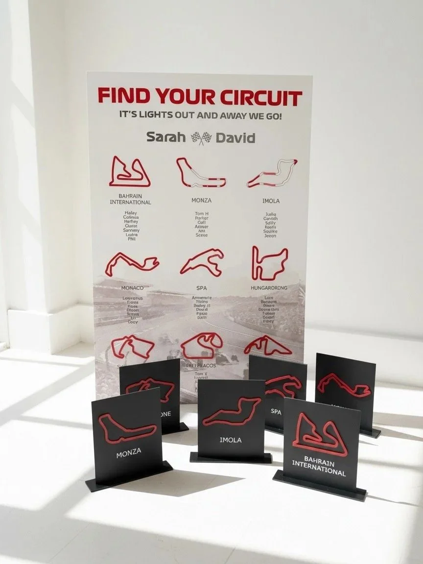 'Formula One' Seating Plan with 3D Track Details