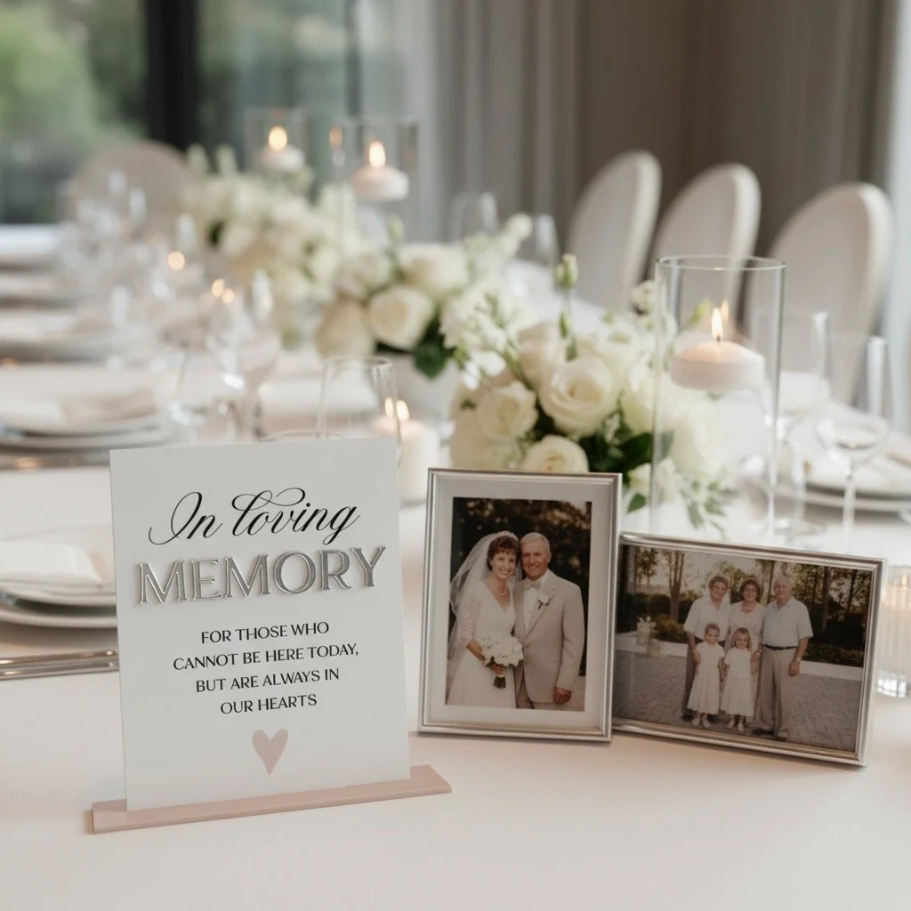 'In Loving Memory' Sign, A5