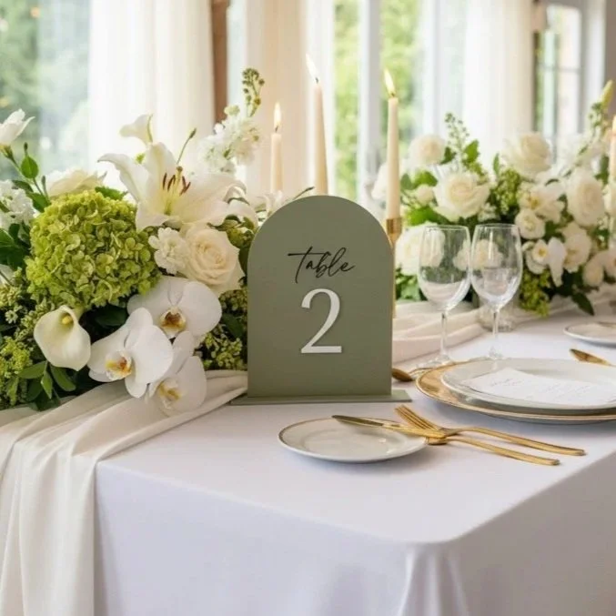 Acrylic Table Numbers