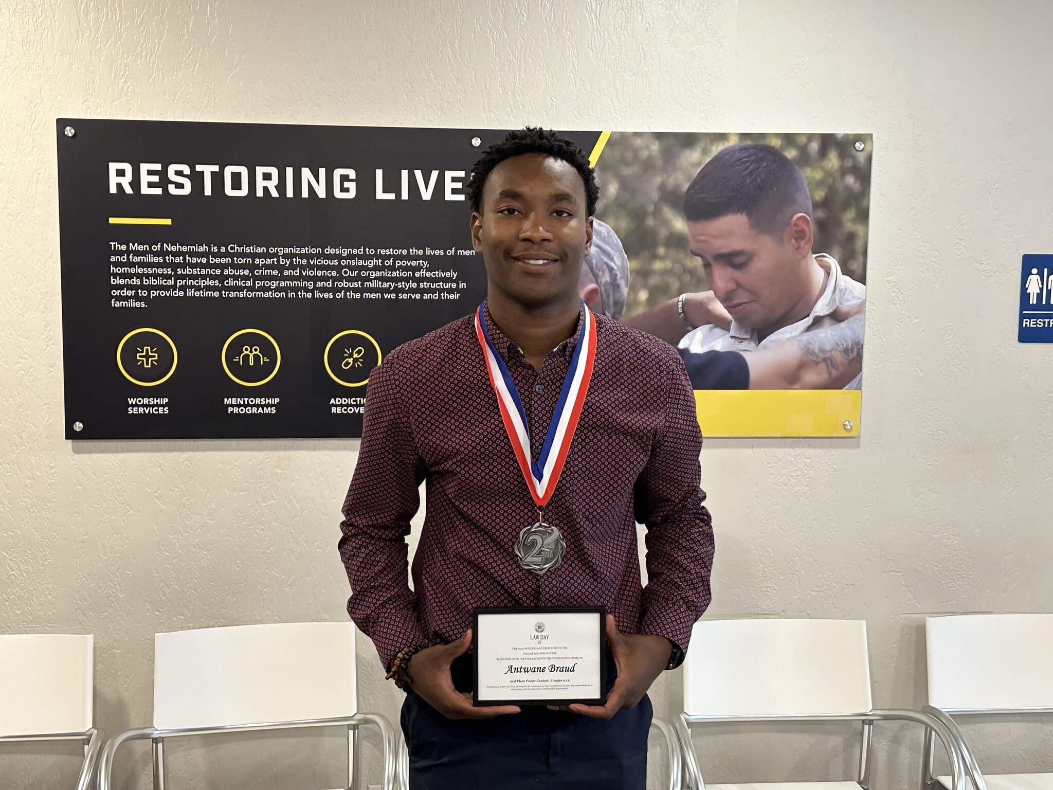 Congratulations, not only to graduating the program, but also getting your GED and being recognized for a special award! We see a bright future ahead