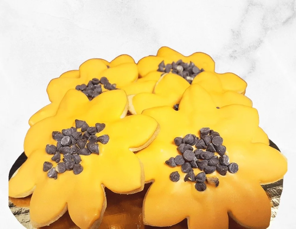 Sunflower Sugar Cookies
