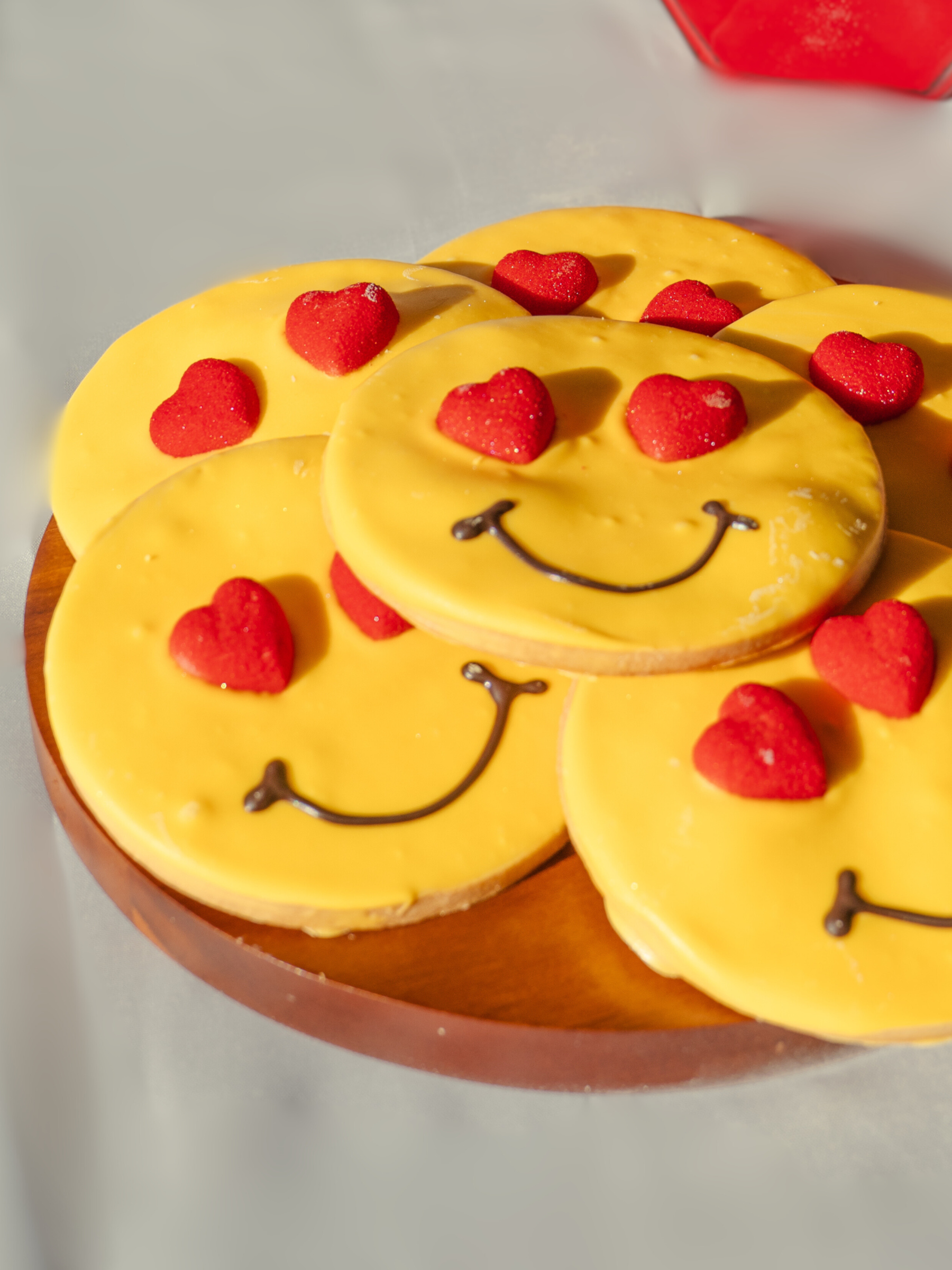 Heart Eye Emoji Sugar Cookies