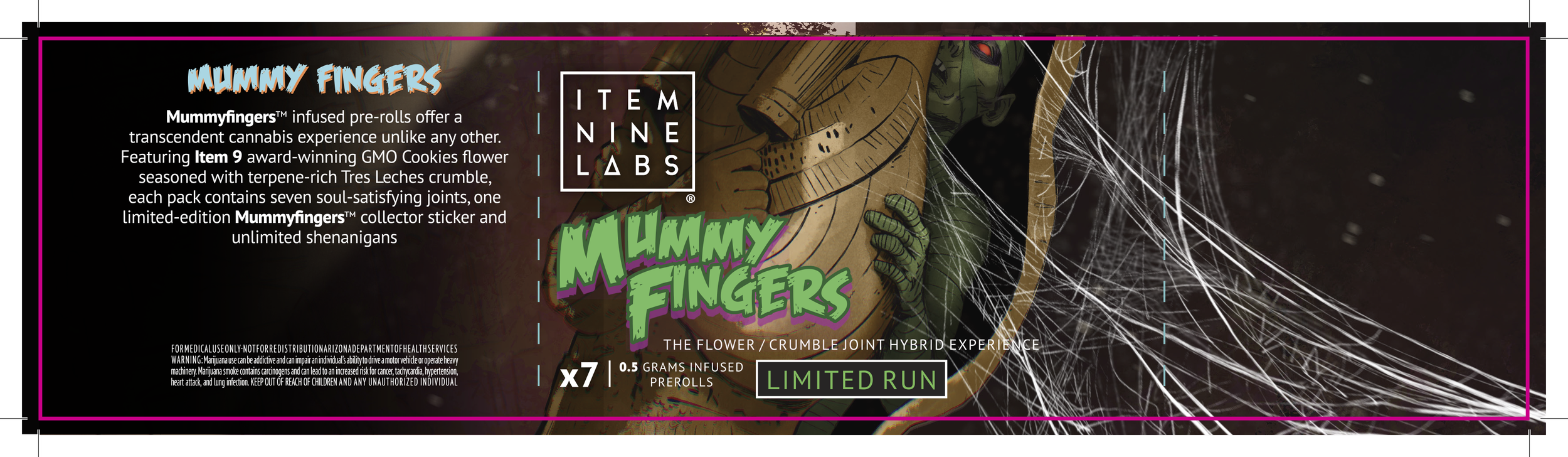 Limited Run Mummy Fingers Belly Wrap