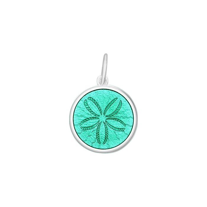 14k Yellow Gold Sand Dollar Pendant Nautical Charm