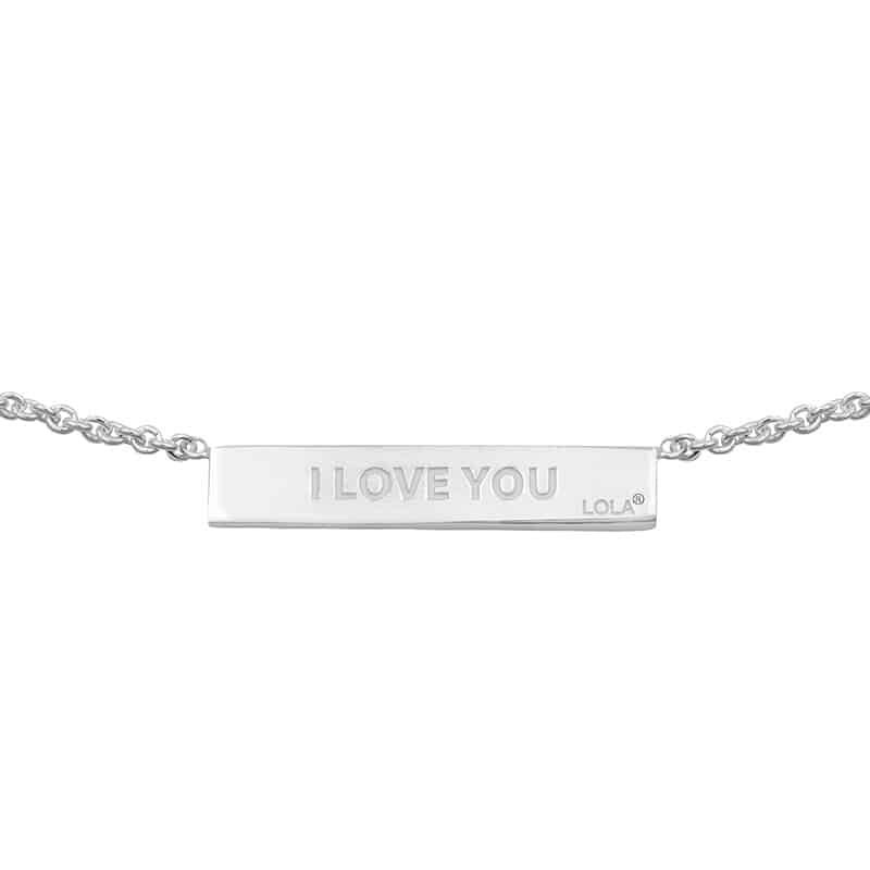 Silver Necklace - I Love You More