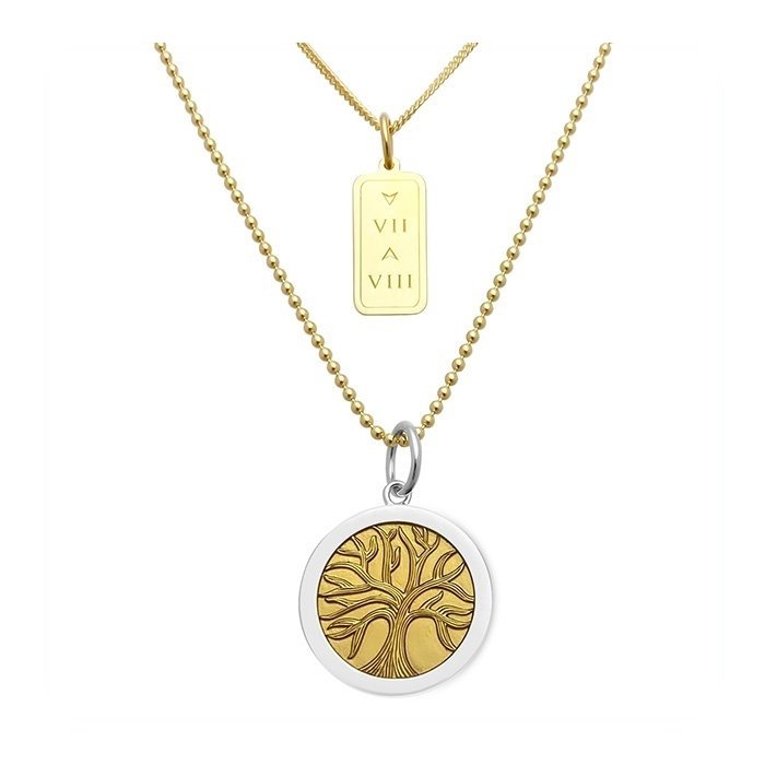 Personalised 9ct Gold Family Names Necklace | Posh Totty Designs