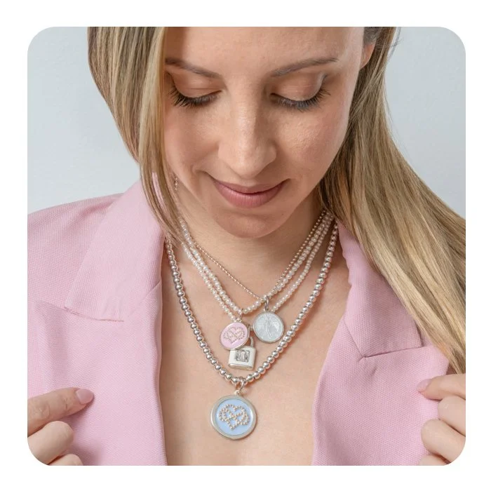 Grandmother Granddaughter Pendant Silver — Lola Company