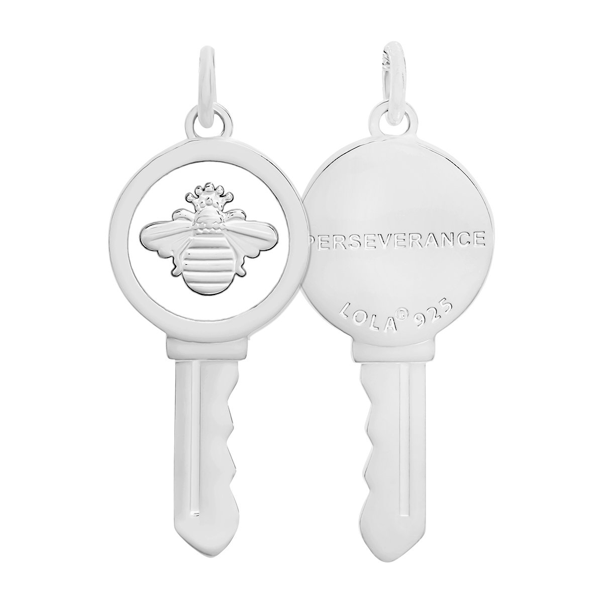 Key Necklace Queen Bee Silver