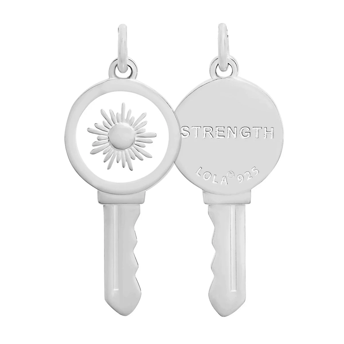 Key Necklace Sun Hope Silver