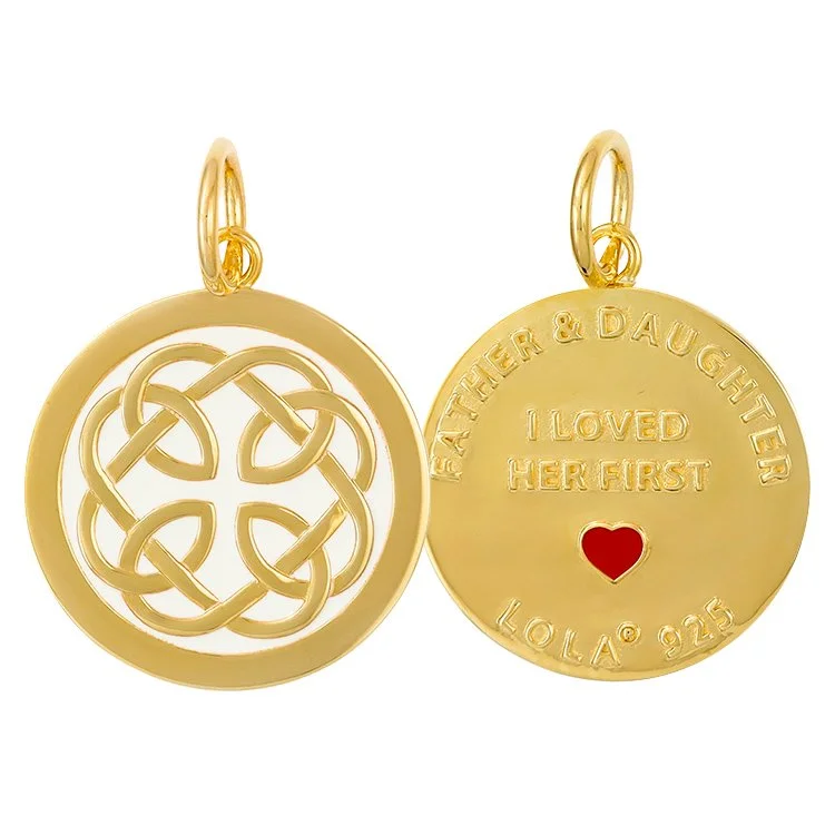 14k Yellow Gold Textured Polished Number 1 Dad Charm 22x20mm Wide Pendant Neckla