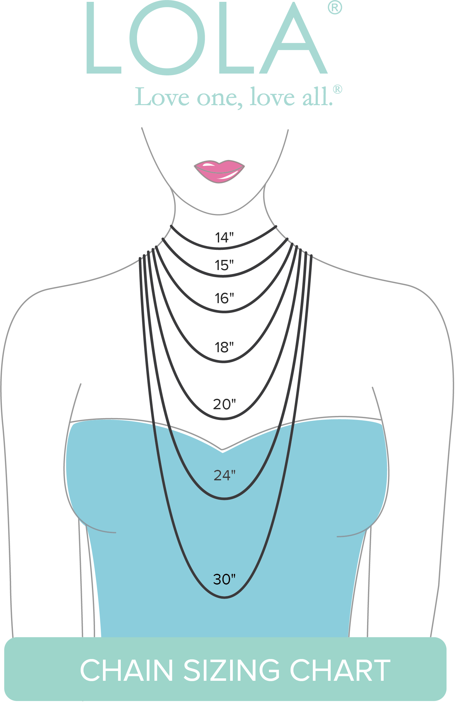 Necklace length illustration cm - JG4060 – JEWELLERY GRAPHICS
