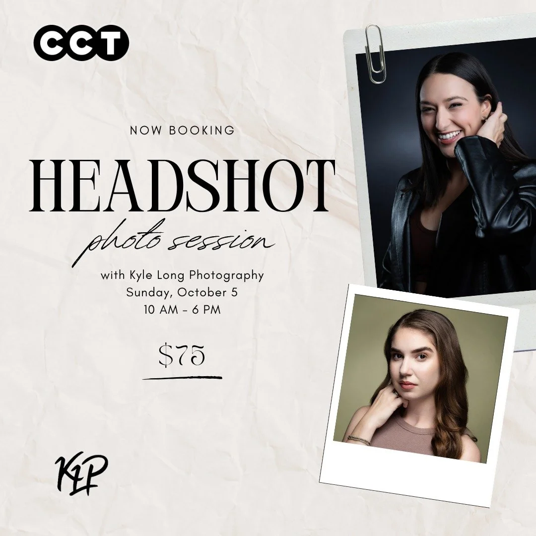 Time to update that headshot!

We&rsquo;re teaming up with Kyle Long Photography for a Headshot Day on Sunday, October 5, from 10 AM &ndash; 6 PM. Whether you need a fresh look for auditions, your portfolio, or LinkedIn, this is the perfect opportuni