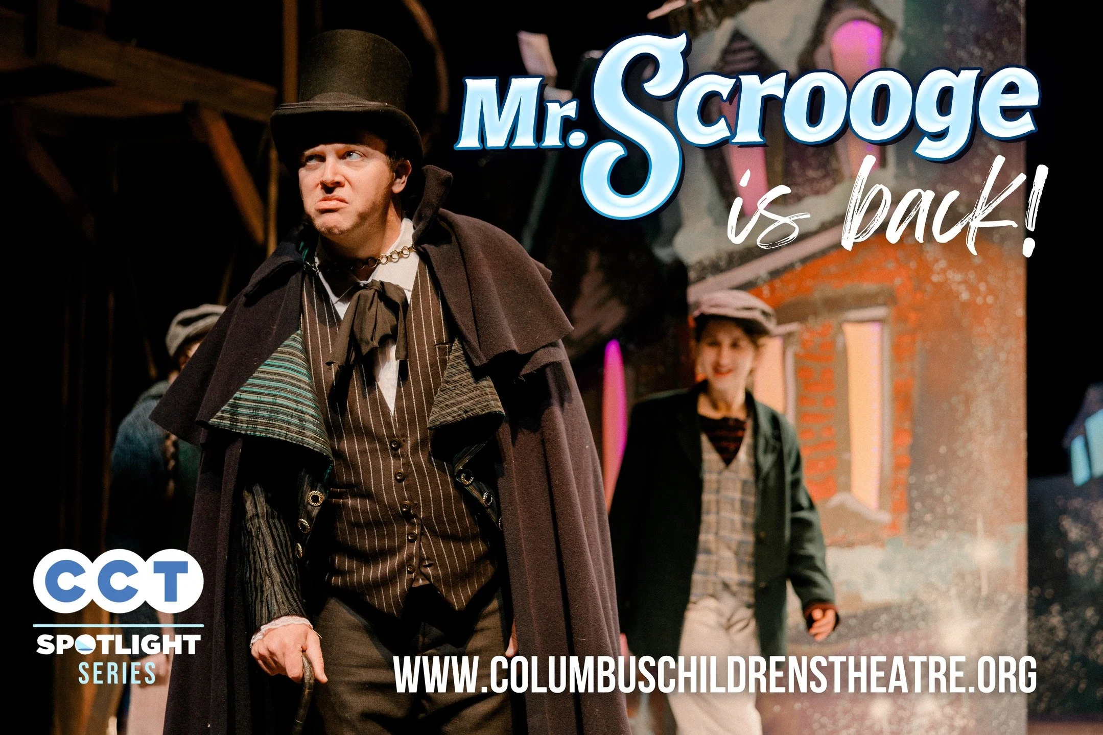 Halloween may have just ended, but it&rsquo;s time to trade the cobwebs for Christmas cheer!

We&rsquo;re thrilled to welcome back Jay Rittberger in the titular role of Ebenezer Scrooge for our heartwarming, one-hour musical adaptation of Mr. Scrooge