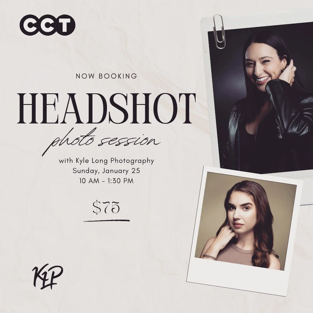 Time to update that headshot!

We&rsquo;re teaming up with Kyle Long Photography for a Headshot Day on Sunday, January 25 from 10 AM &ndash; 1:30 PM. Whether you need a fresh look for auditions, your portfolio, or LinkedIn, this is the perfect opport