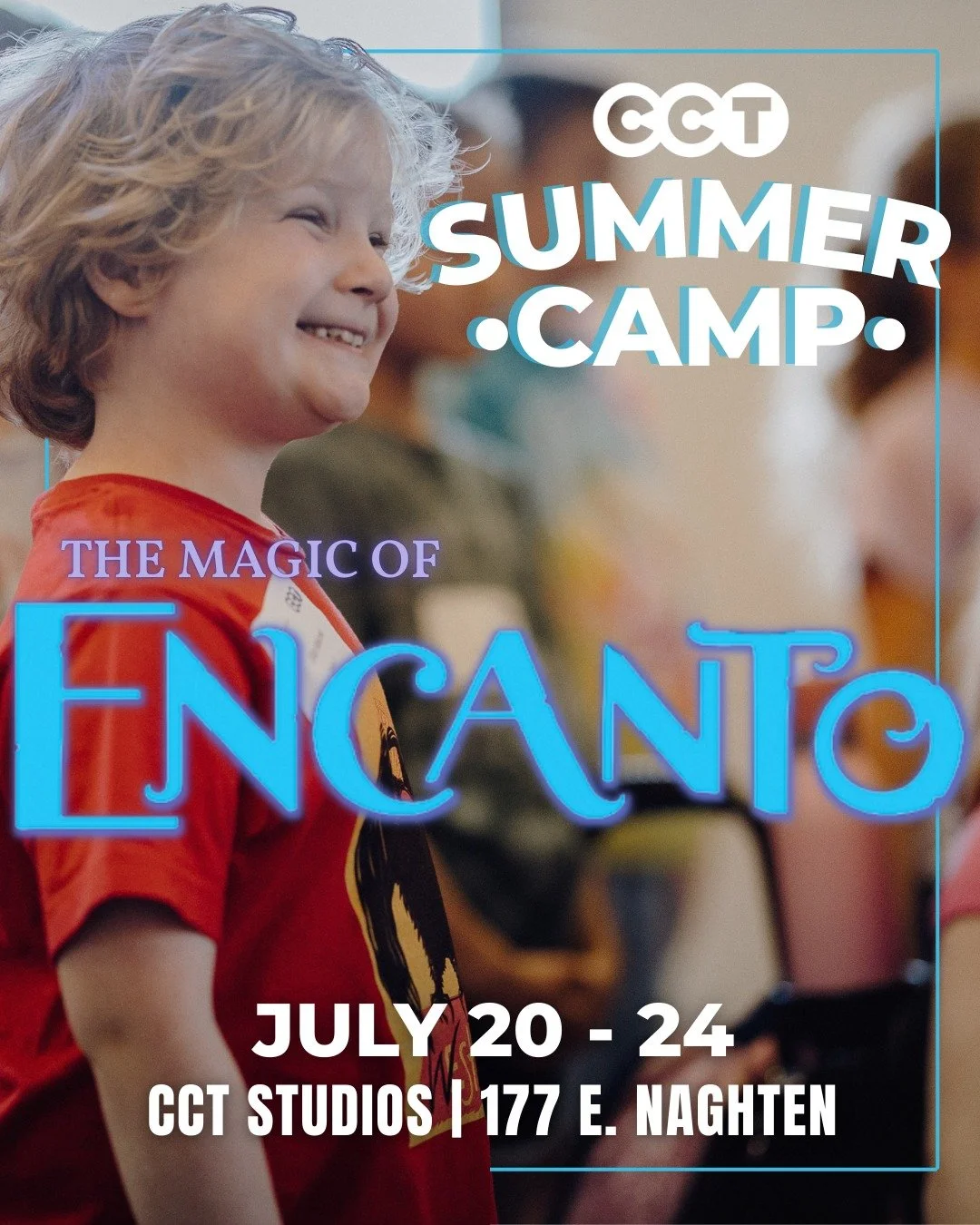 We don&rsquo;t talk about boring summer camps. 💃
The Magic of Encanto is back at CCT&rsquo;s Theatre360 Summer Camps!

This immersive week invites young performers to sing, dance, act, and collaborate while exploring the music and magic inspired by 