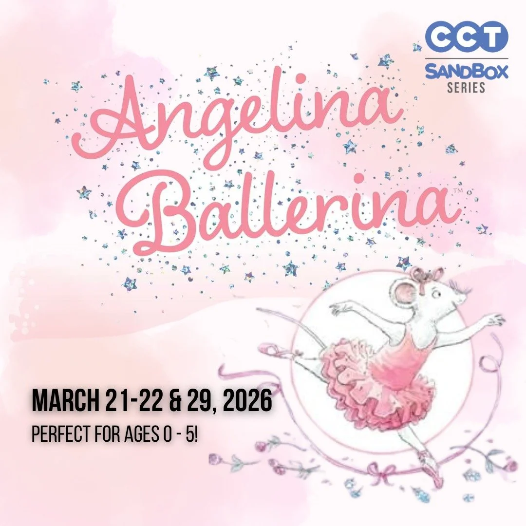 Tiny dancers, big imagination 🩰

Angelina Ballerina leaps onto the stage in our Sandbox Series which is perfect for our littlest theatre lovers! Join Angelina and her friends for a magical, movement-filled adventure that will have everyone twirling 
