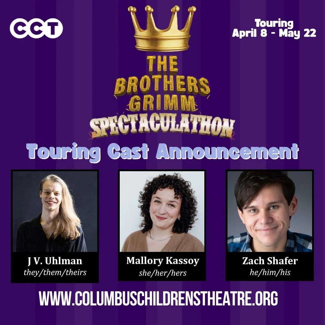 Meet he magical mischief-makers! ✨ 

The cast of The Brothers Grimm Spectaculathon is hitting the road, touring schools around Ohio from April 8 - May 22! This high-energy, interactive show brings stories to life in a way that sparks imagination, lau