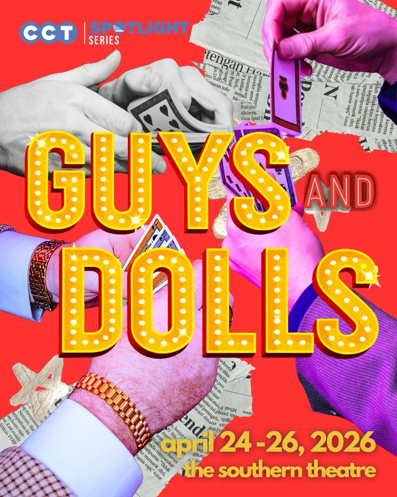 Step into a night of glamour, music, and a whole lot of fun! 

Guys and Dolls brings the classic Broadway magic to life with unforgettable characters, dazzling choreography, and songs you&rsquo;ll be humming long after the curtain falls. Watch as gam