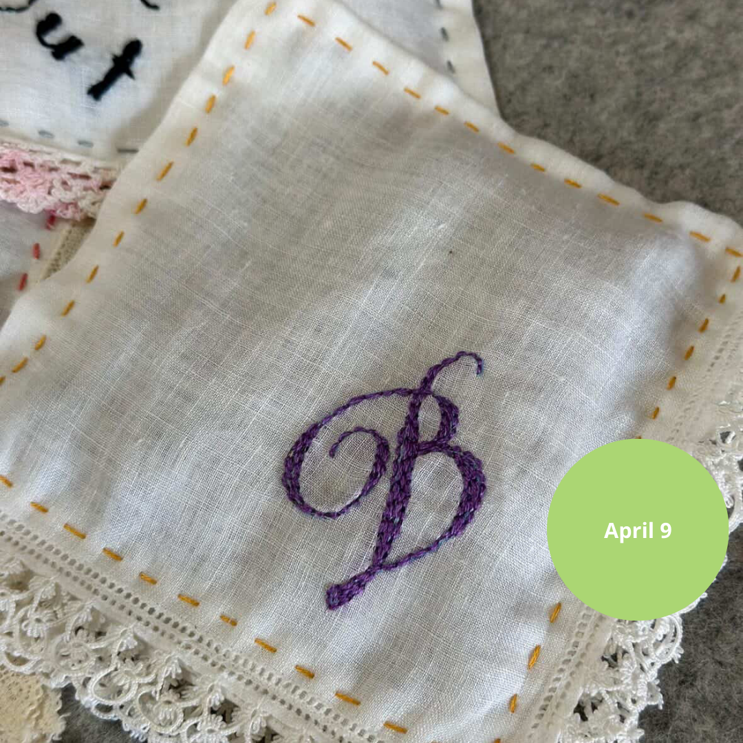 Embroidered Lavender Sachets