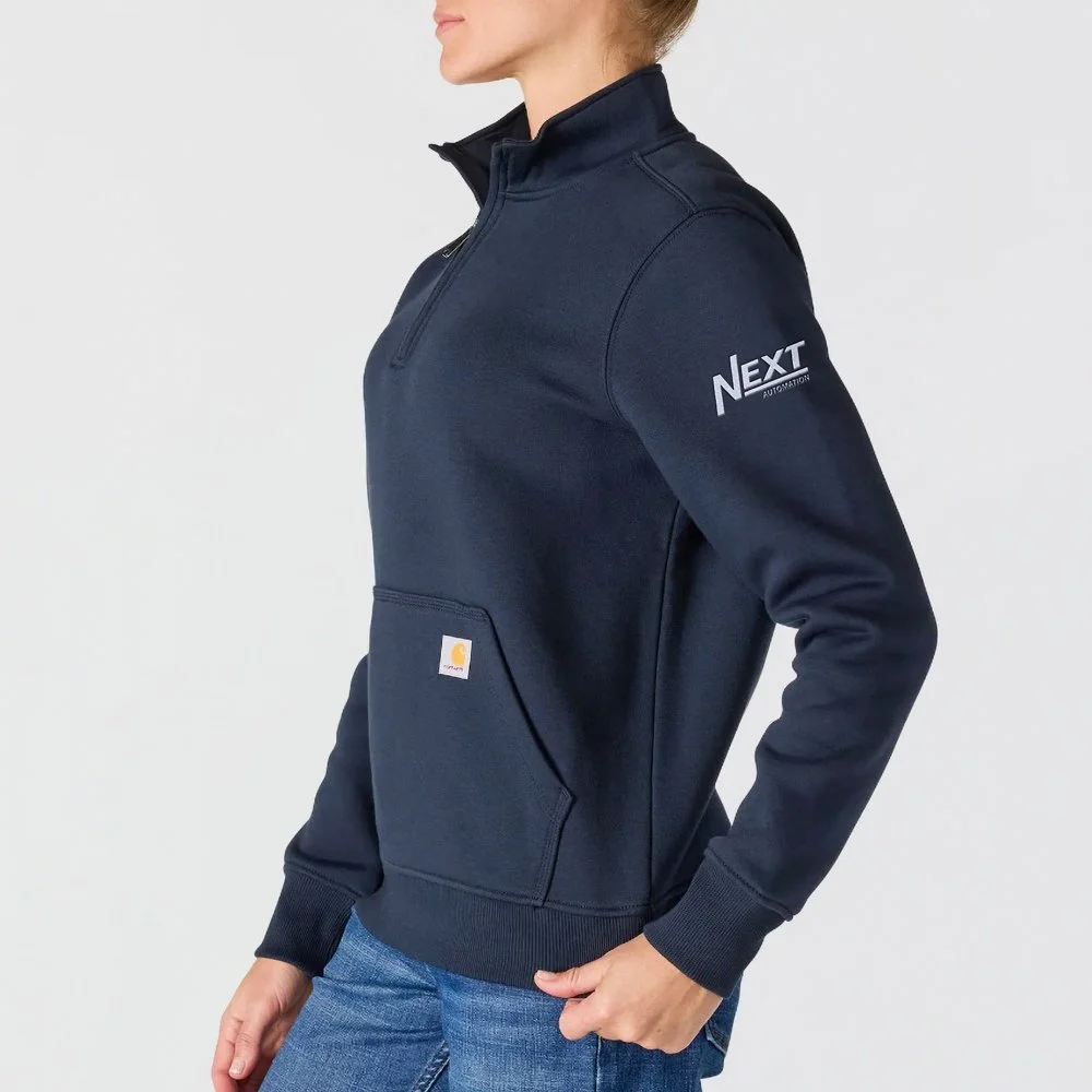 Navy Carhartt Women Quarter Zip Auto1.jpg