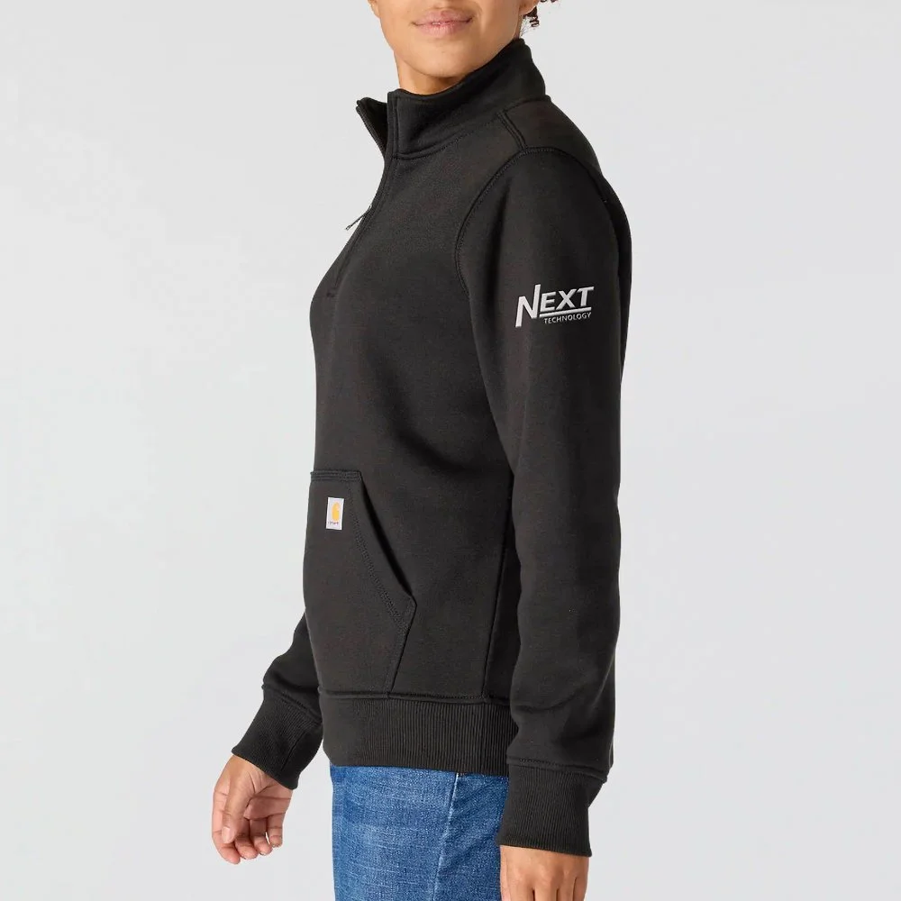 Black Carhartt Women Quarter Zip Tech1.jpg