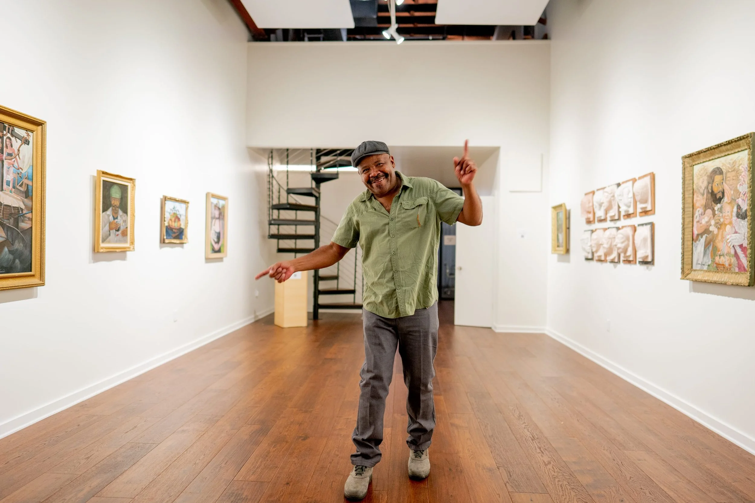 Vernon Thornsberry at his Ace Francisco Gallery Opening in 2022