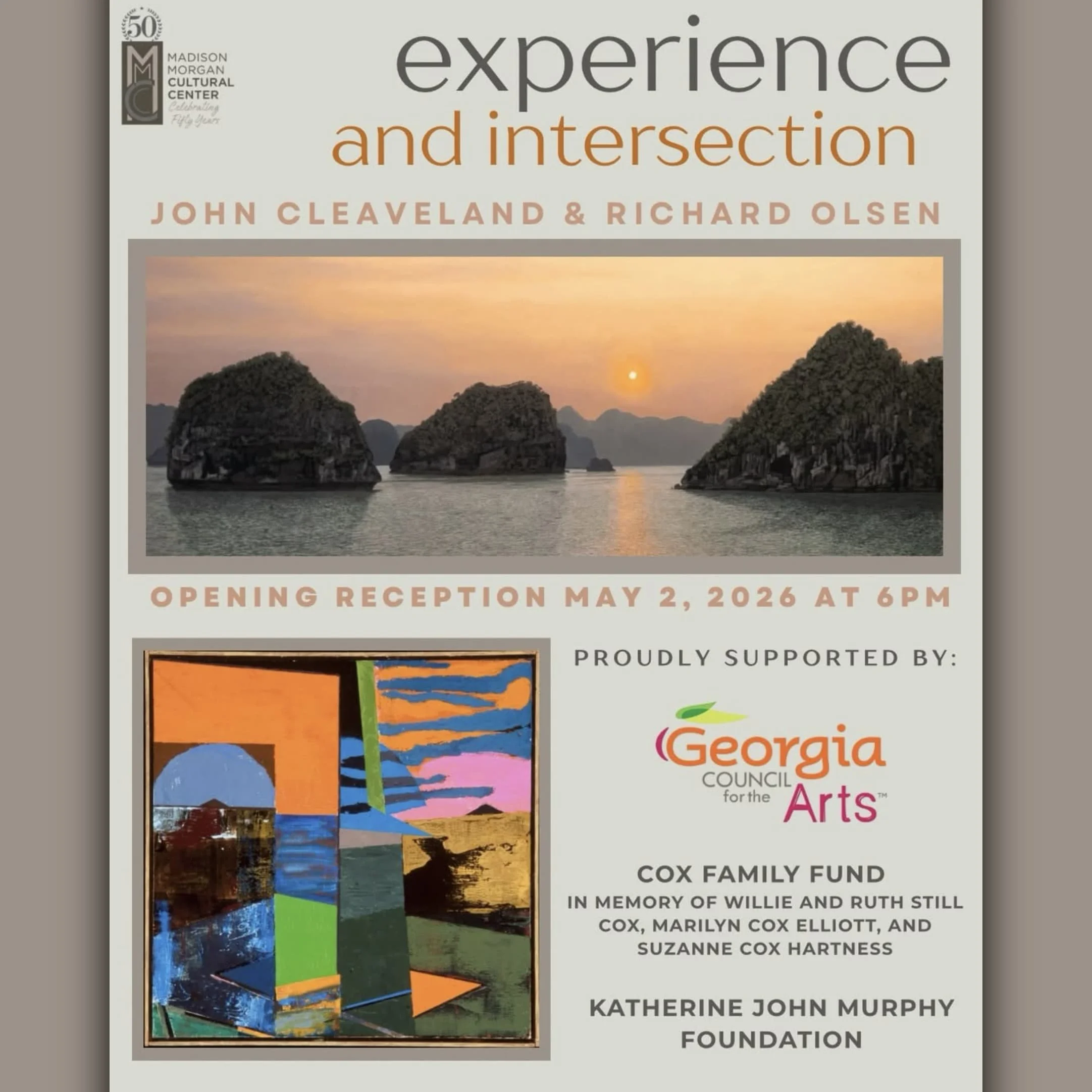 John Cleaveland and Richard Olsen at Madison Morgan Cultural Center
