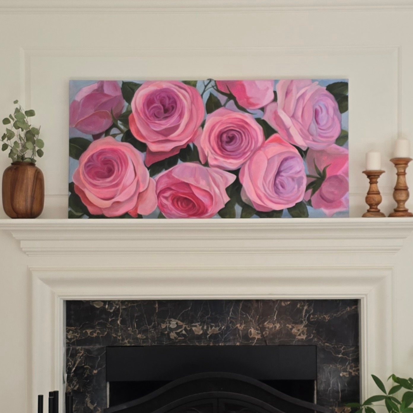 Awakening of the Roses 24 x 48 inches