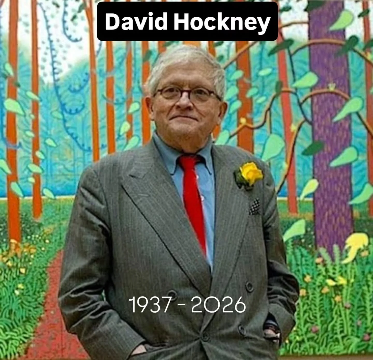 David Hockney was probably the most prolific artist of our lifetimes. Most people probably know his work from his Californian pool paintings but that's just a tiny fraction of his legacy. He was a genuinely groundbreaking artist that could draw, pain