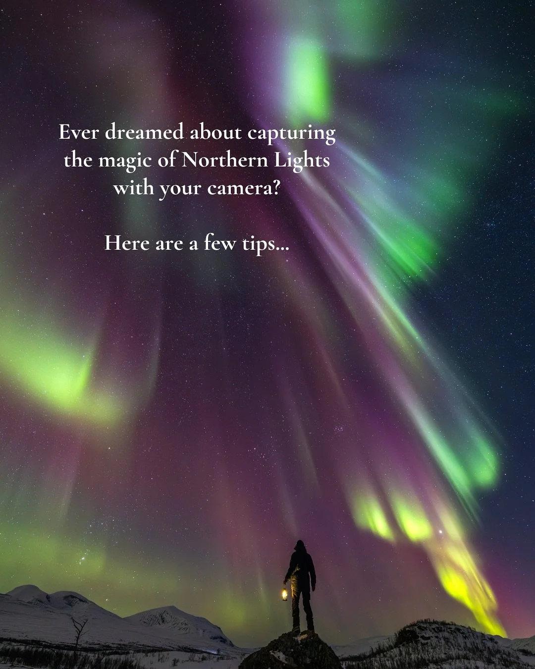 Capturing magical Northern Lights at the night sky can be one of the most rewarding experiences as nature photographer. 

🤯 But I also know how frustrating it can be when you don&rsquo;t know what to consider and heading out into the dark without a 
