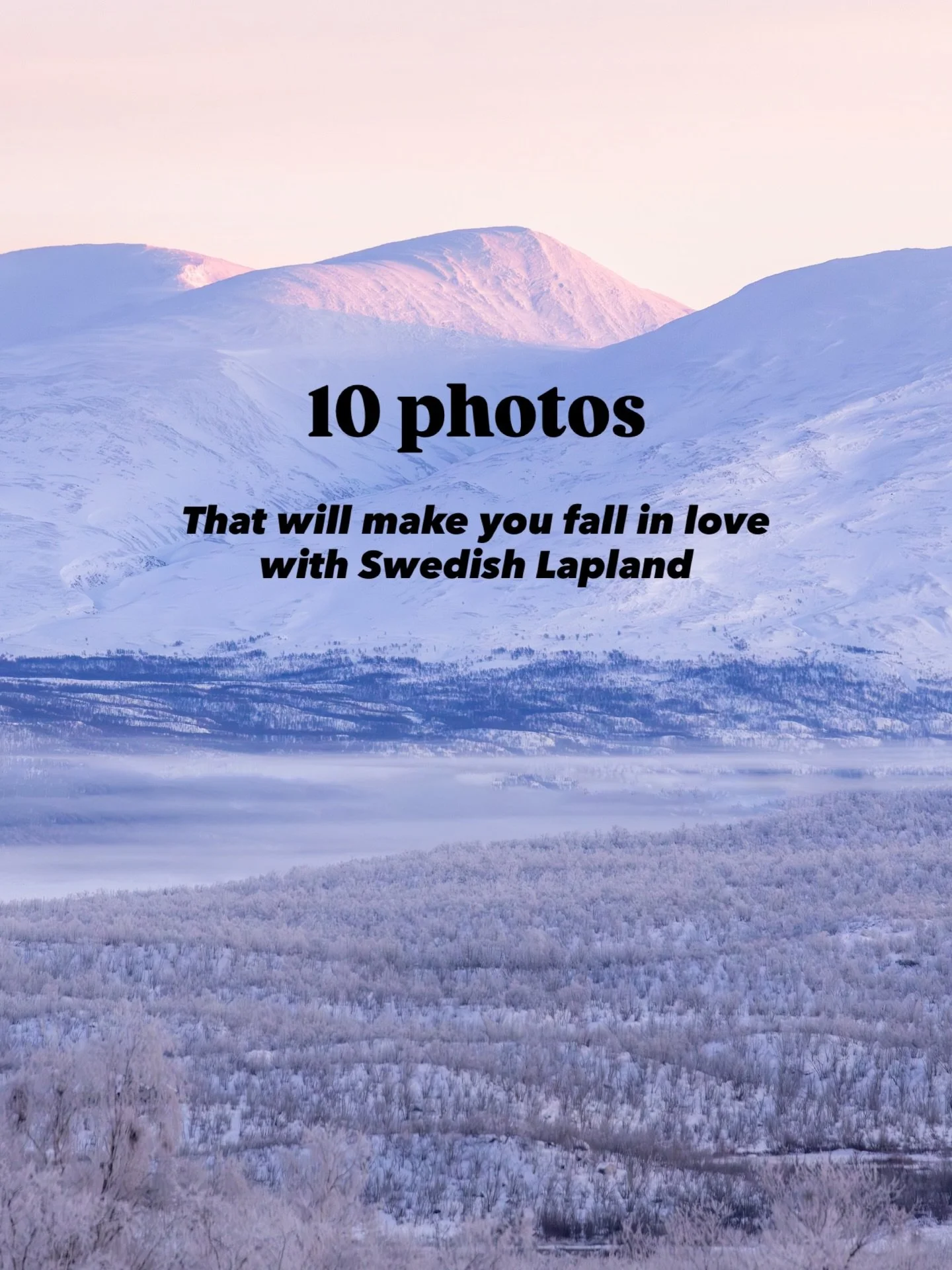 5 years ago I visited the winter landscapes of Swedish Lapland for the first time - and I immediately fell in love with this area 💙.

Abisko National Park with its frozen waterfalls, old-growth forests and magical Northern Lights is for sure one of 