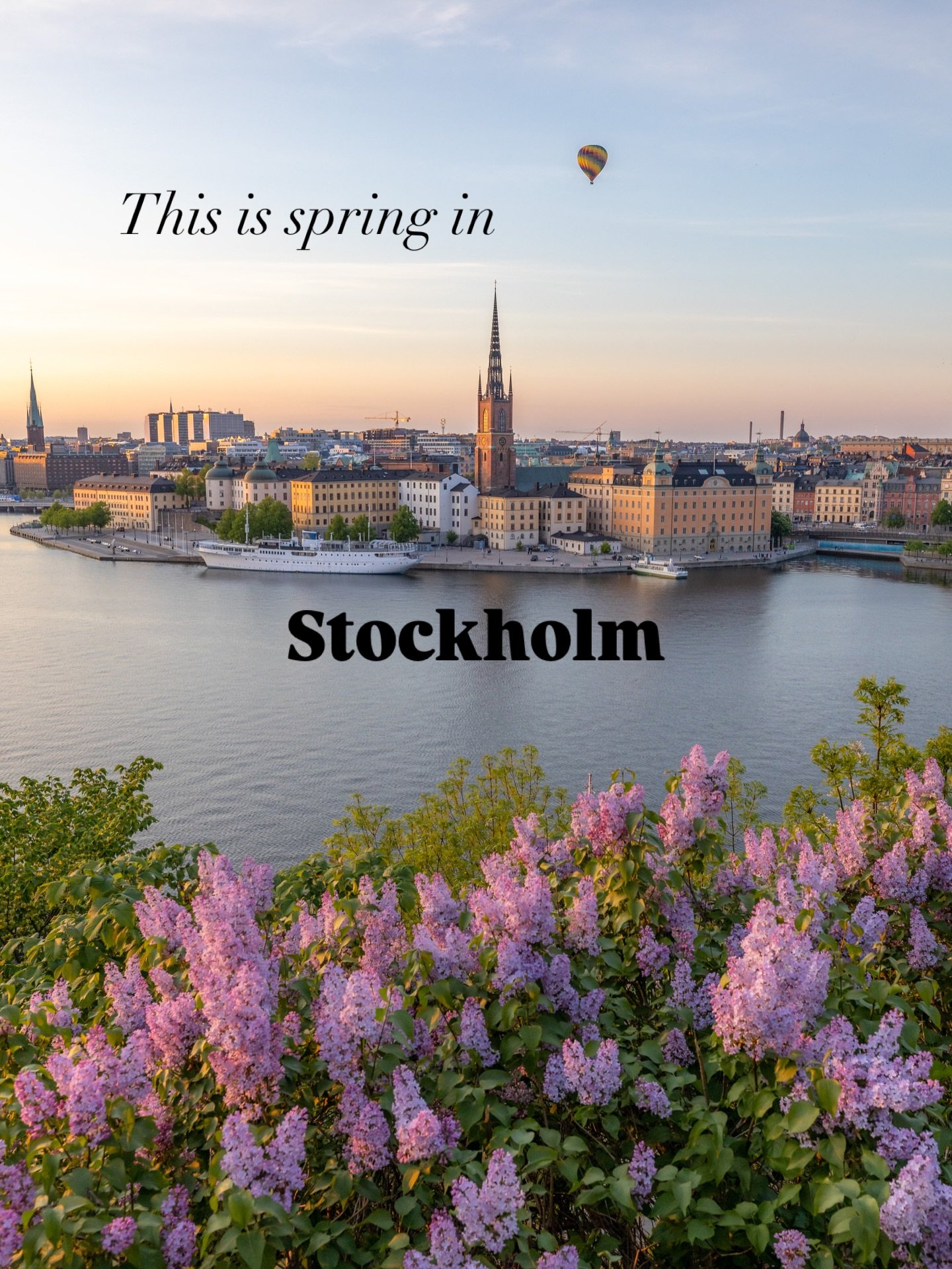 Spring in Stockholm is all about colors 🌸🌼🌺. The sun is back after a long winter, nature is blooming and the city is waking up again 😊.

The cherry blossoms in the city are already in full bloom right now, soon the magnolia trees and lilacs will 