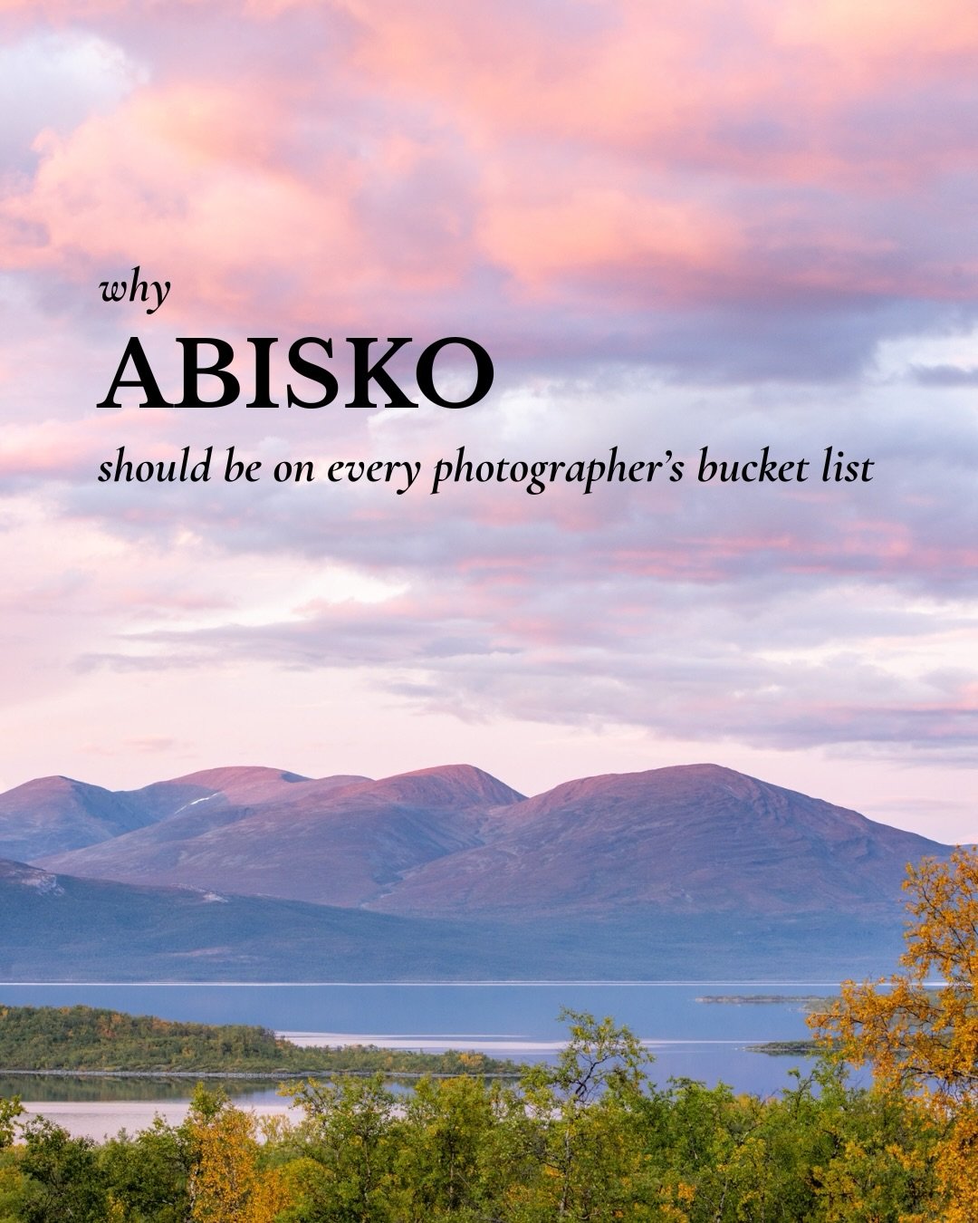 For me, Abisko in the very north of Sweden is one of those places that fascinates me over and over again&hellip;

Every time I return, I&rsquo;m reminded why it&rsquo;s one of my favourite places to photograph in Sweden. 

In September, the Arctic la