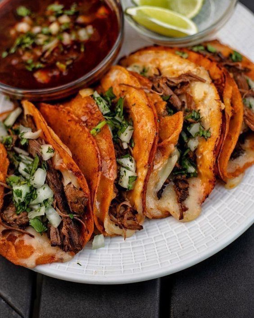 Eat this tmrw! Quesadillas de Birria tmrw - From Wendy of La Chapina. 

Tmrw is lovely weather for margaritas and $5 beers. Join us 4-6. Pre-orders (super appreciated) are due by 8 PM tonight (Wendy just extended them).