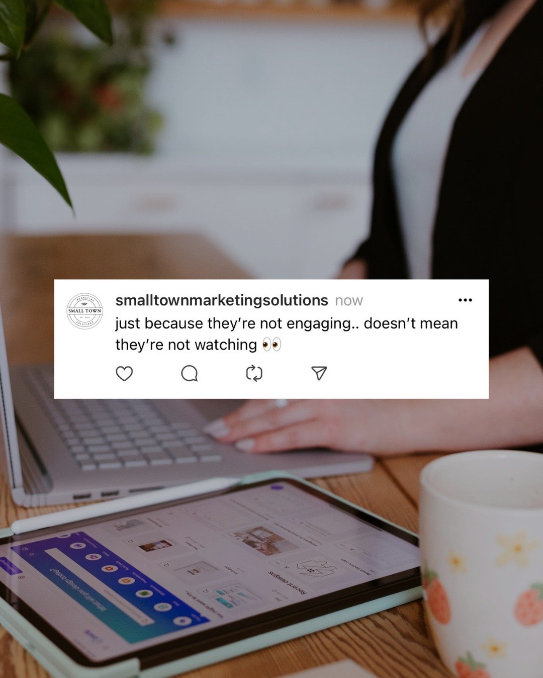 Have you ever looked at your posts REACH and SAVES vs the likes/comments? 

More often then not, we spend time watching or consuming content that we don&rsquo;t necessarily engage with.

Active engagement is when someone likes and comments on a post,