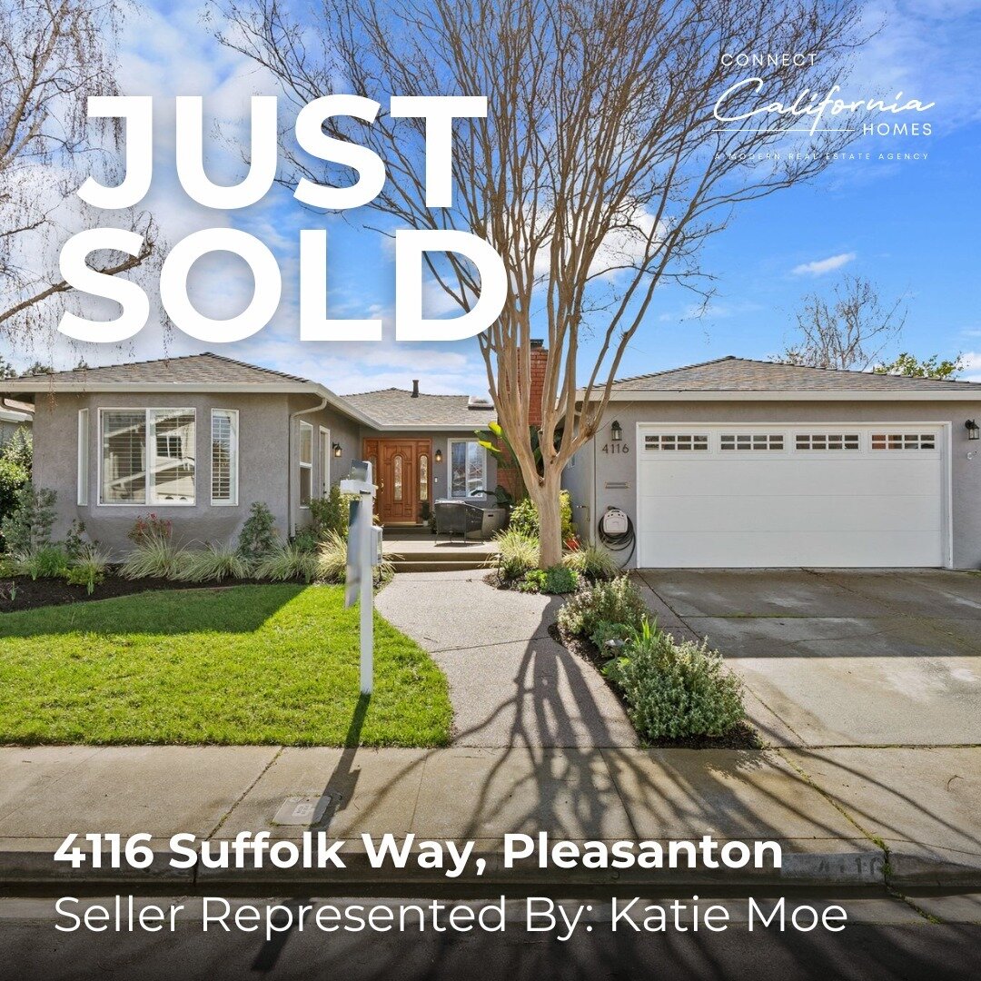 🏡🎉 JUST SOLD! 🎉🏡

What's going on at Connect CA Homes this week? Well, we're thrilled to share that these two stunning homes in Pleasanton have found their new owners!

🔑 4116 Suffolk Way, Pleasanton
🔑 809 Montevino Drive, Pleasanton

It was a 