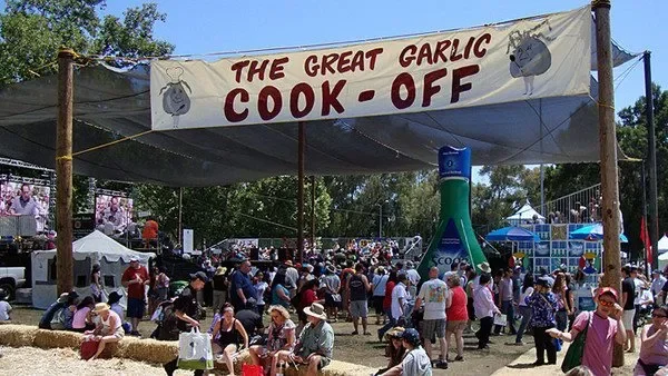 Gilroy garlic festival in Gilroy, california