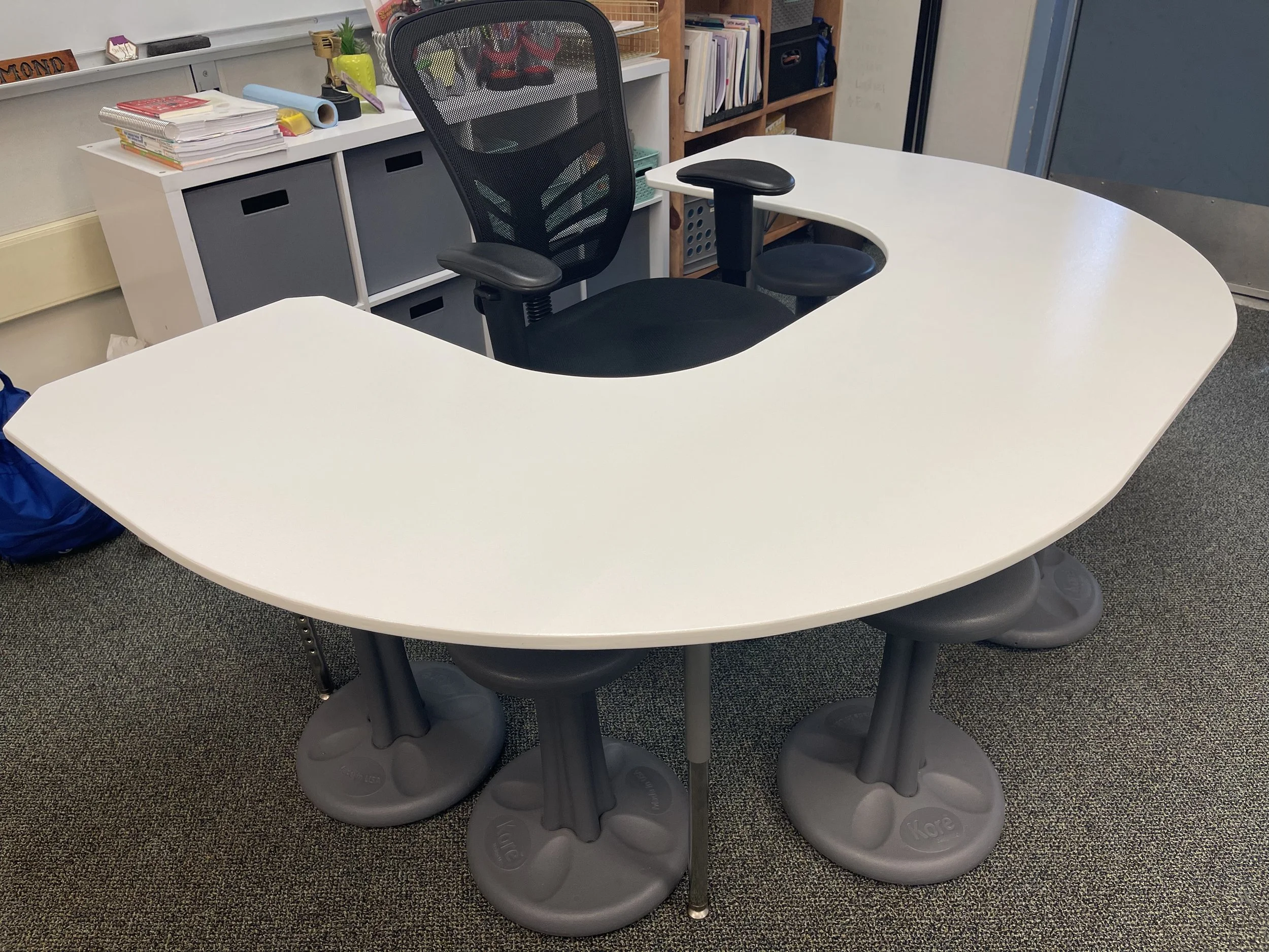 Classroom U-Table with Dry-Erase Paint