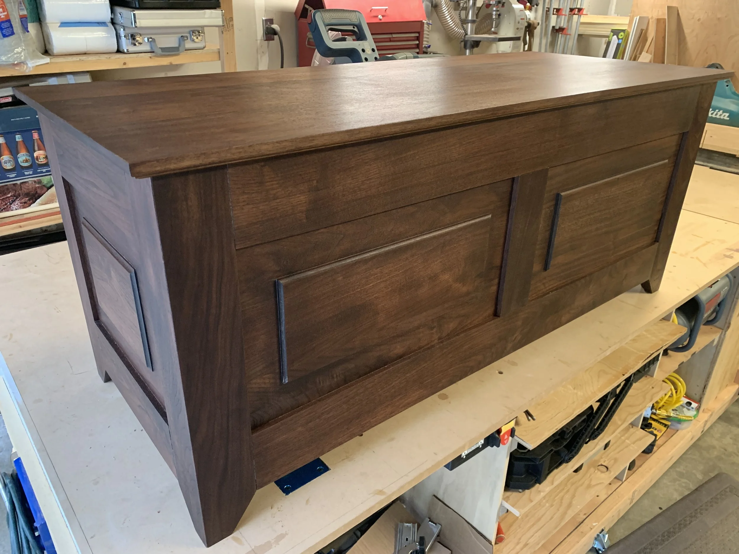 Walnut Hope Chest with Cedar Lining