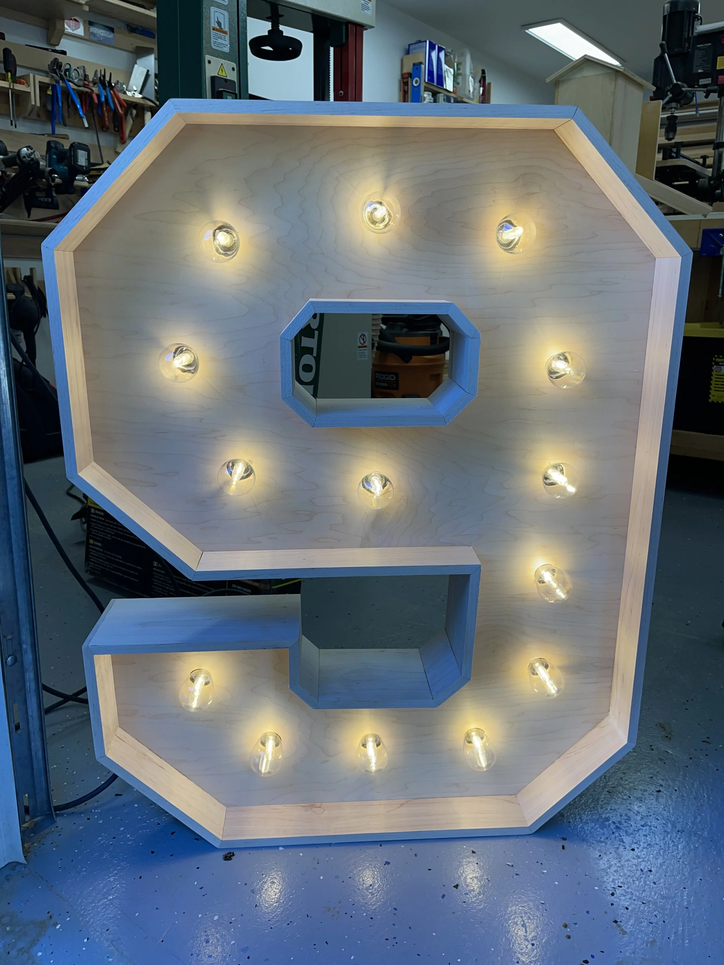 Marquee Numbers - Built-in Lighting 