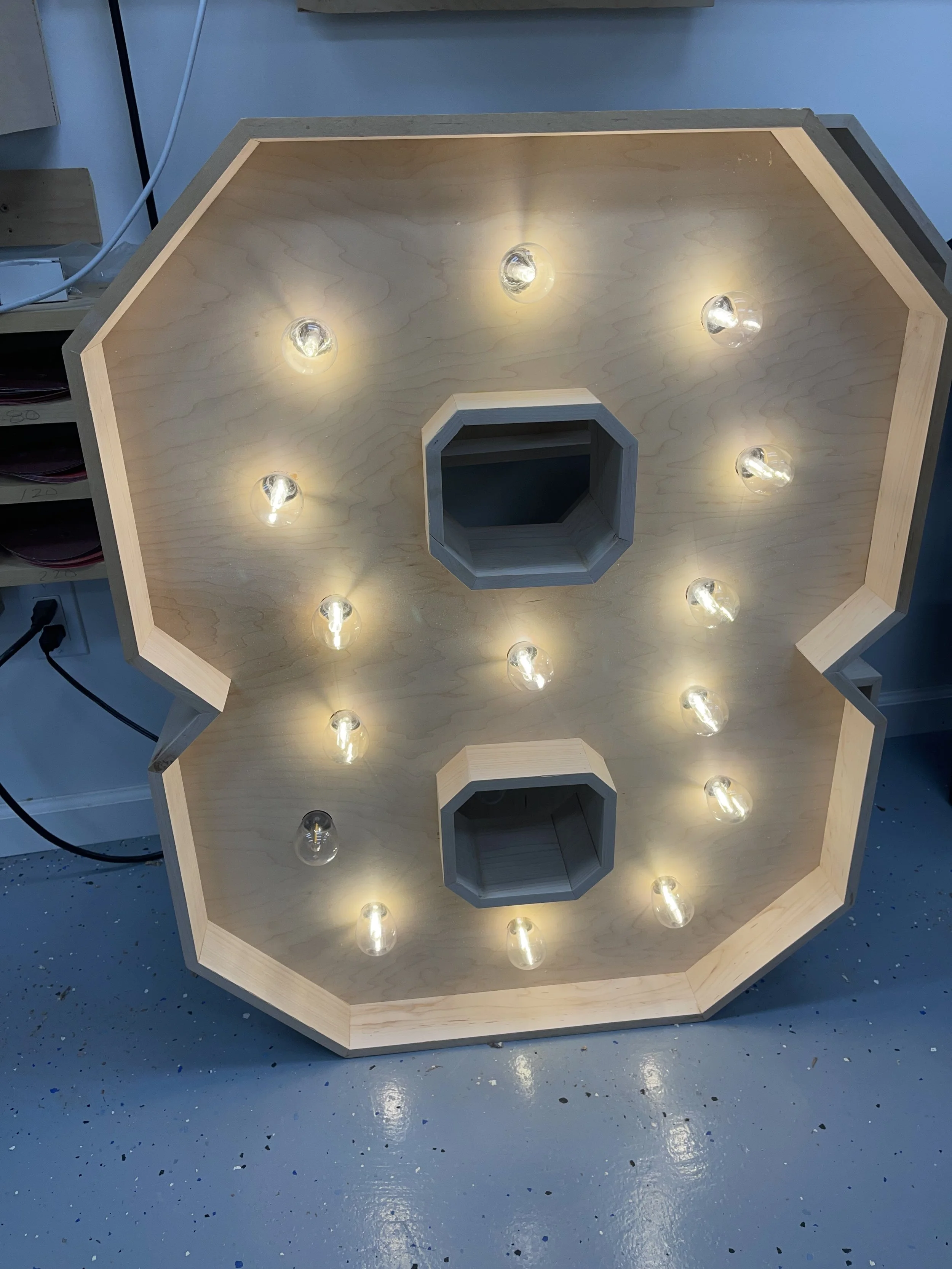 Marquee Numbers - Built-in Lighting 